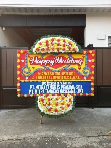 Papan Bunga Pernikahan karang mekar