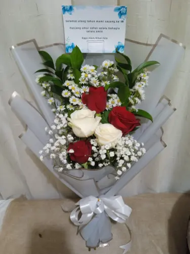 Buket Bunga karang mekar Cepat