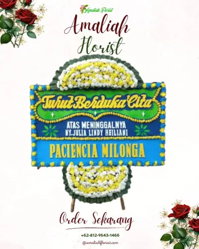 Papan Bunga Duka karang mekar