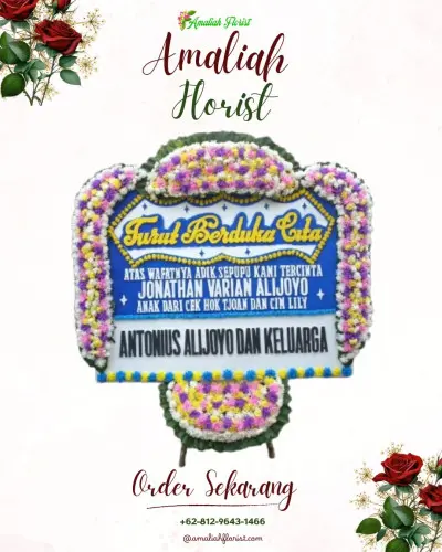 Papan Bunga Duka karang mekar