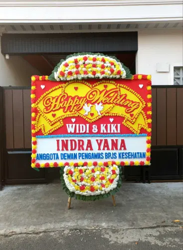 Papan Bunga Pernikahan karang mekar