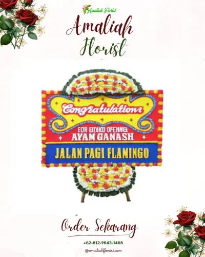 Bunga Papan Congratulation karang mekar